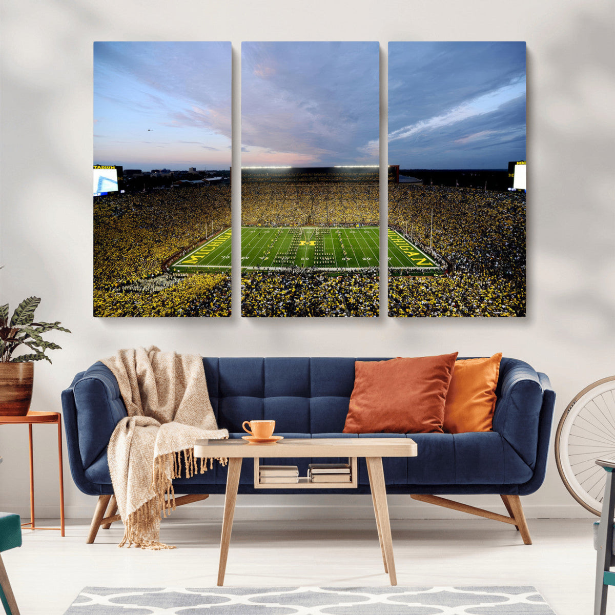 University of Michigan Wolverines Football Team Print - Ann