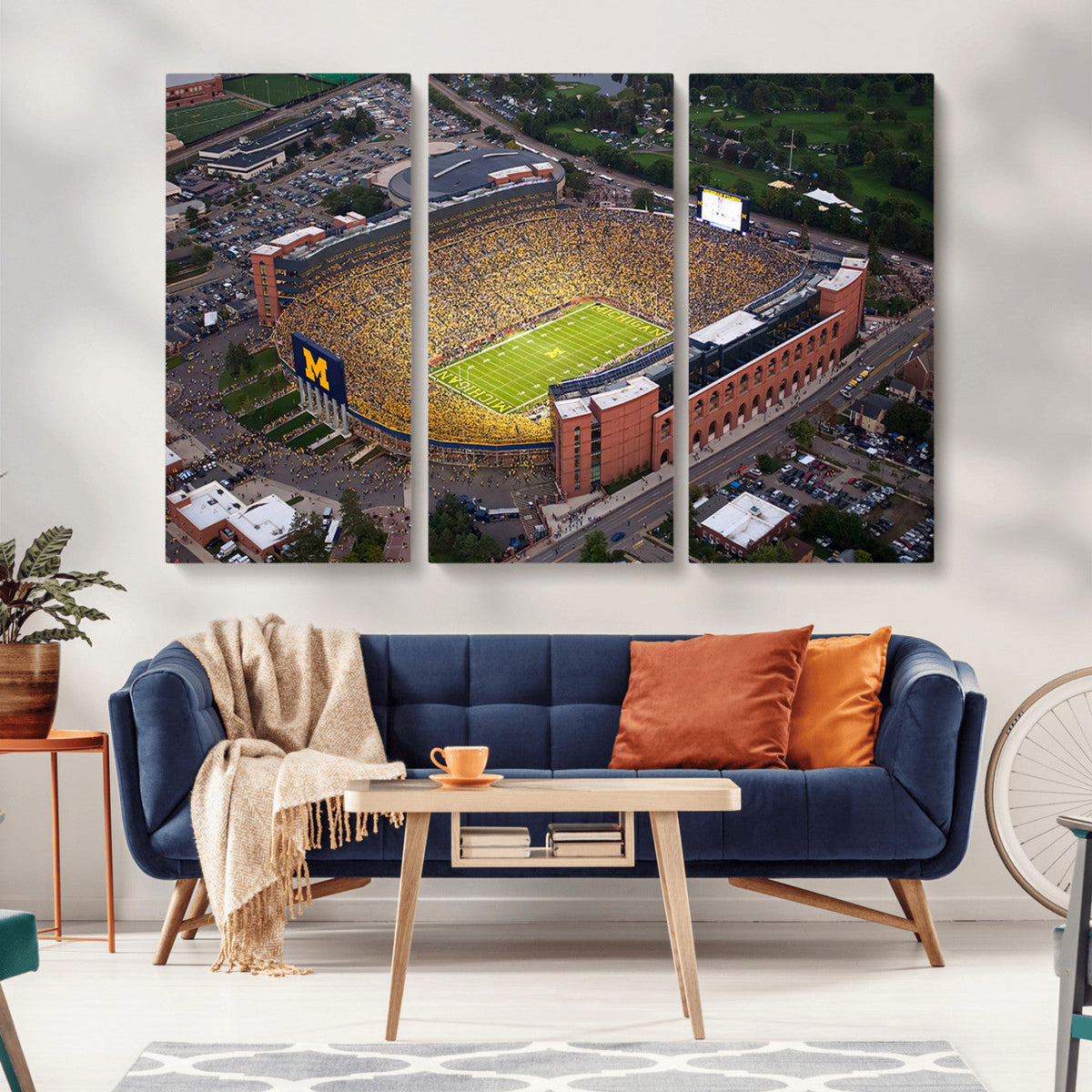 University of Michigan Wolverines Football Team Print - Ann