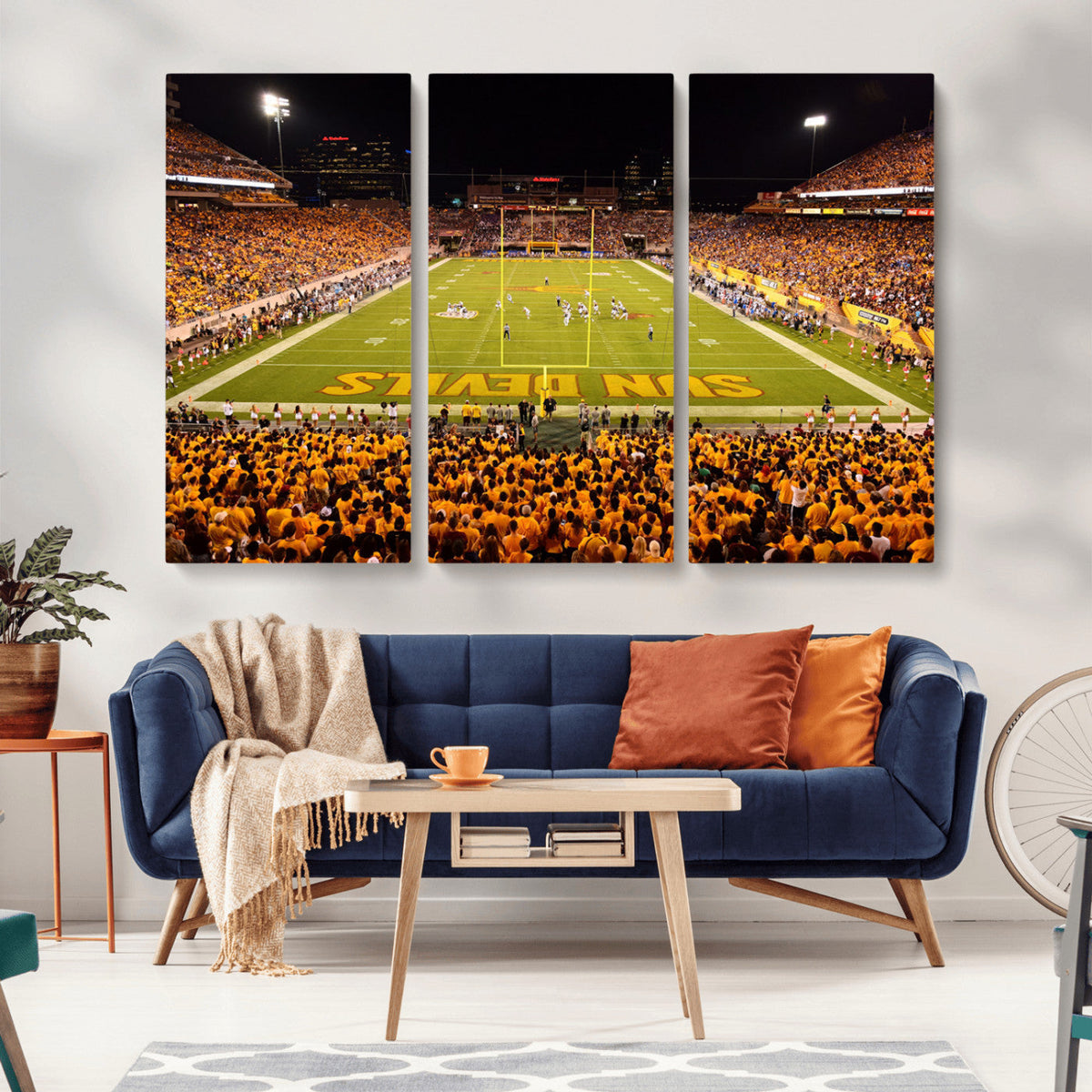 ASU Sun Devils Football Team Print - Phoenix Mountain