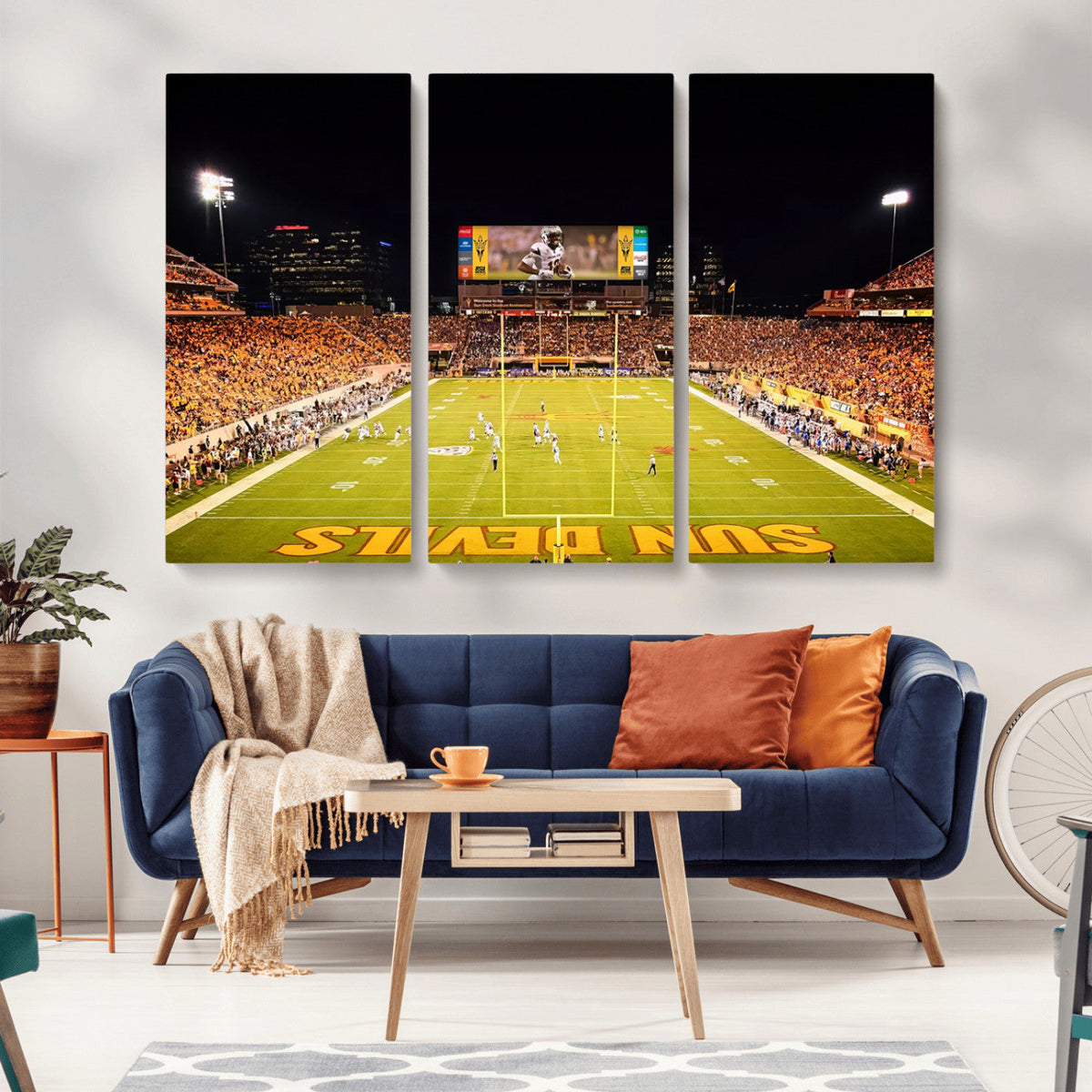 ASU Sun Devils Football Team Print - Phoenix Mountain