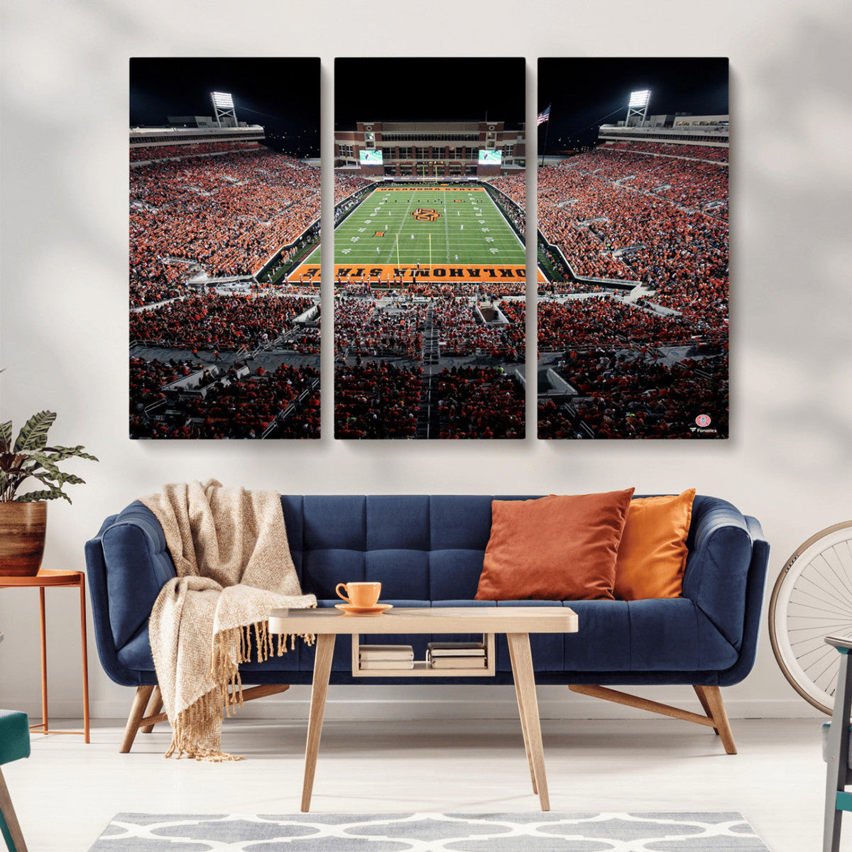 Oklahoma State Cowboys Canvas Print, Football Team Print -