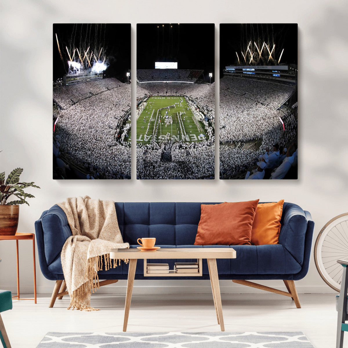 Penn State Beaver Stadium Canvas Wall Art - Nittany Lions