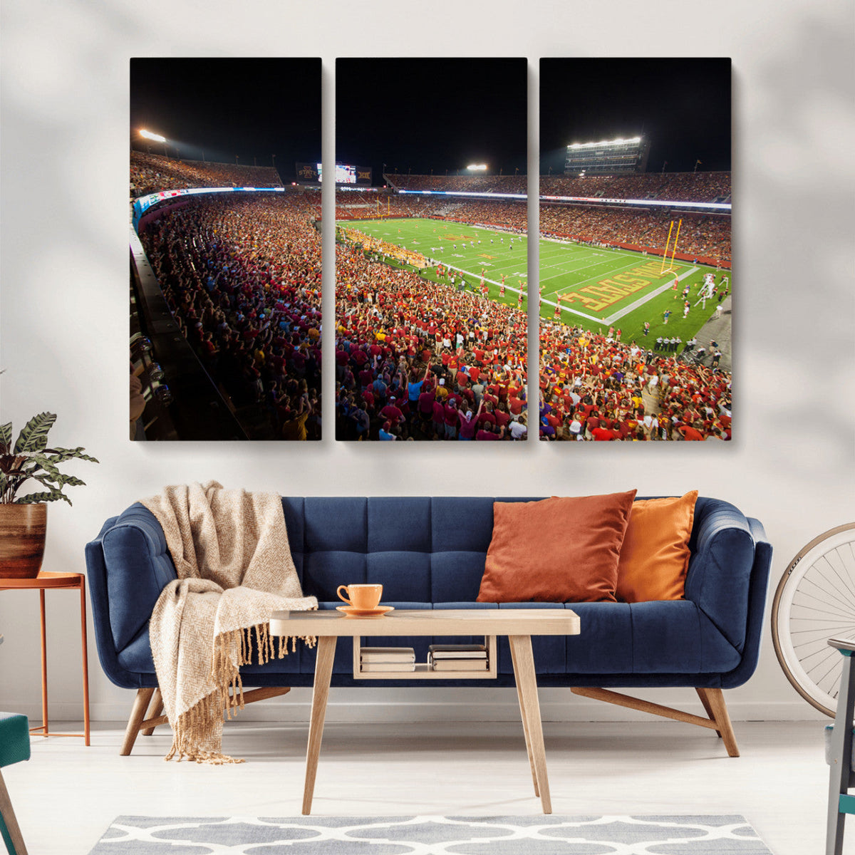 Iowa State University Cyclones Canvas Print, Football Team