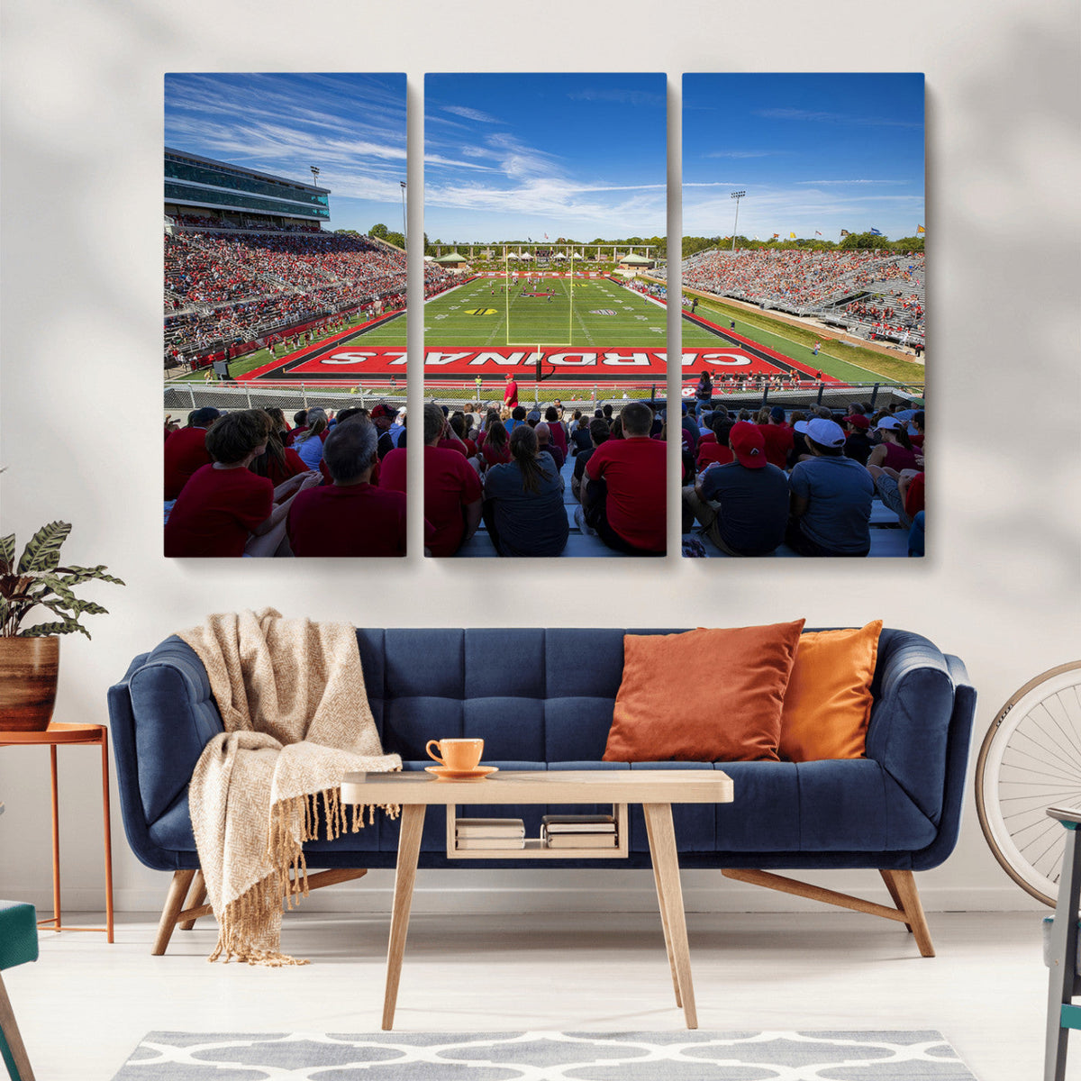 Ball State Cardinals Football Team Print - Muncie Scheumann