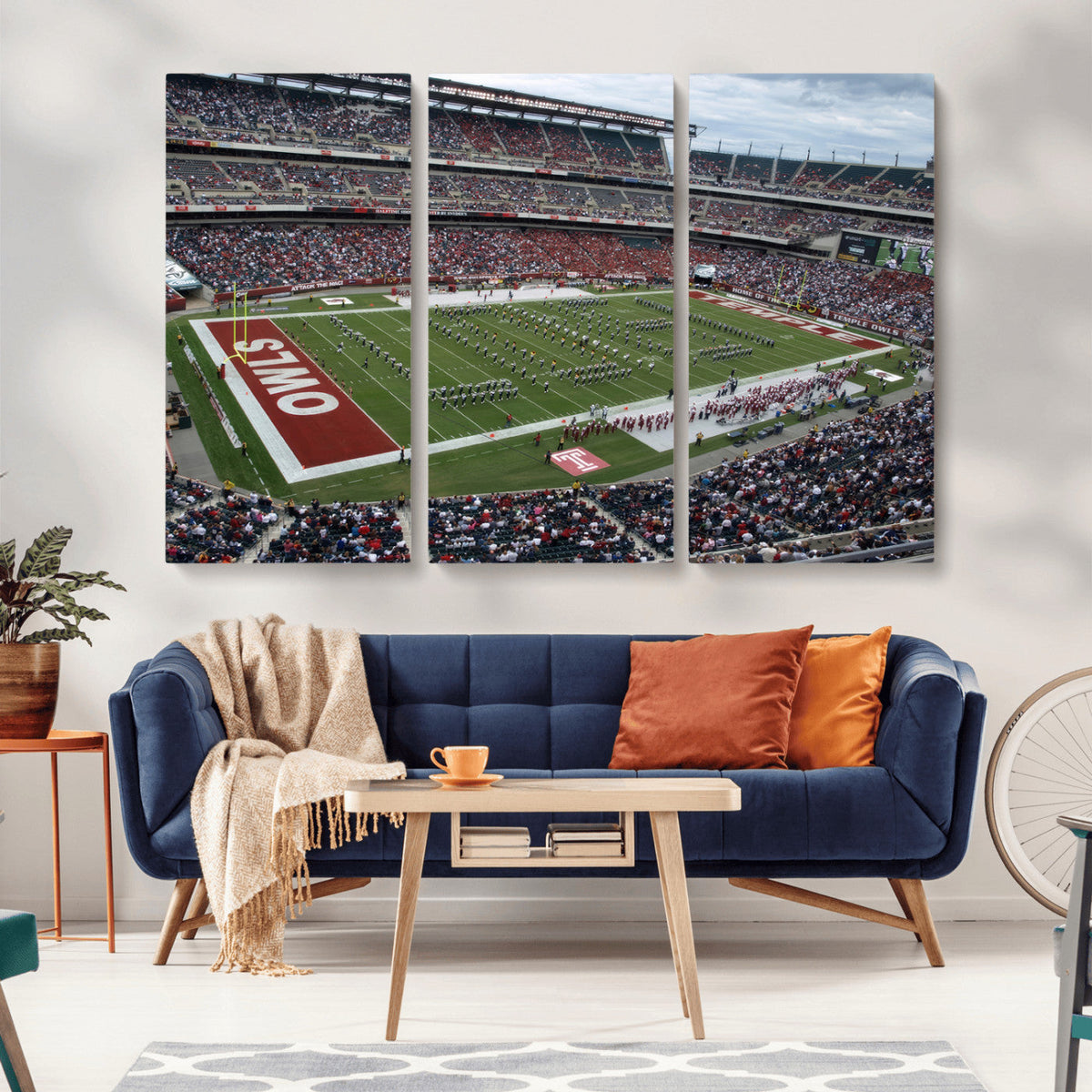 The Temple University Owls Athletics Team Print -