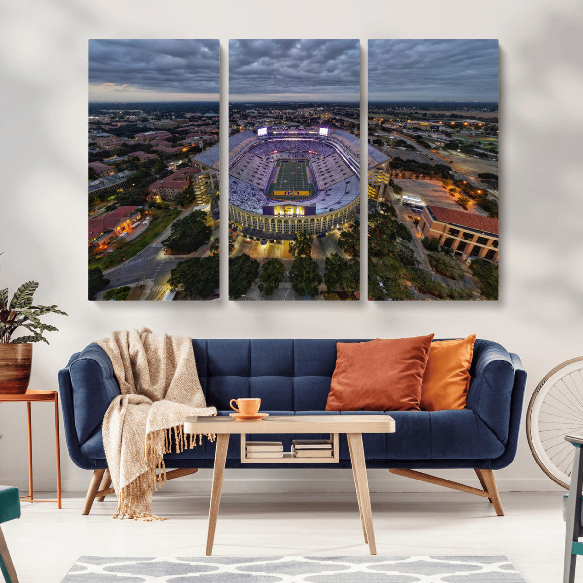 The Louisiana State University Tigers Football Team Print -