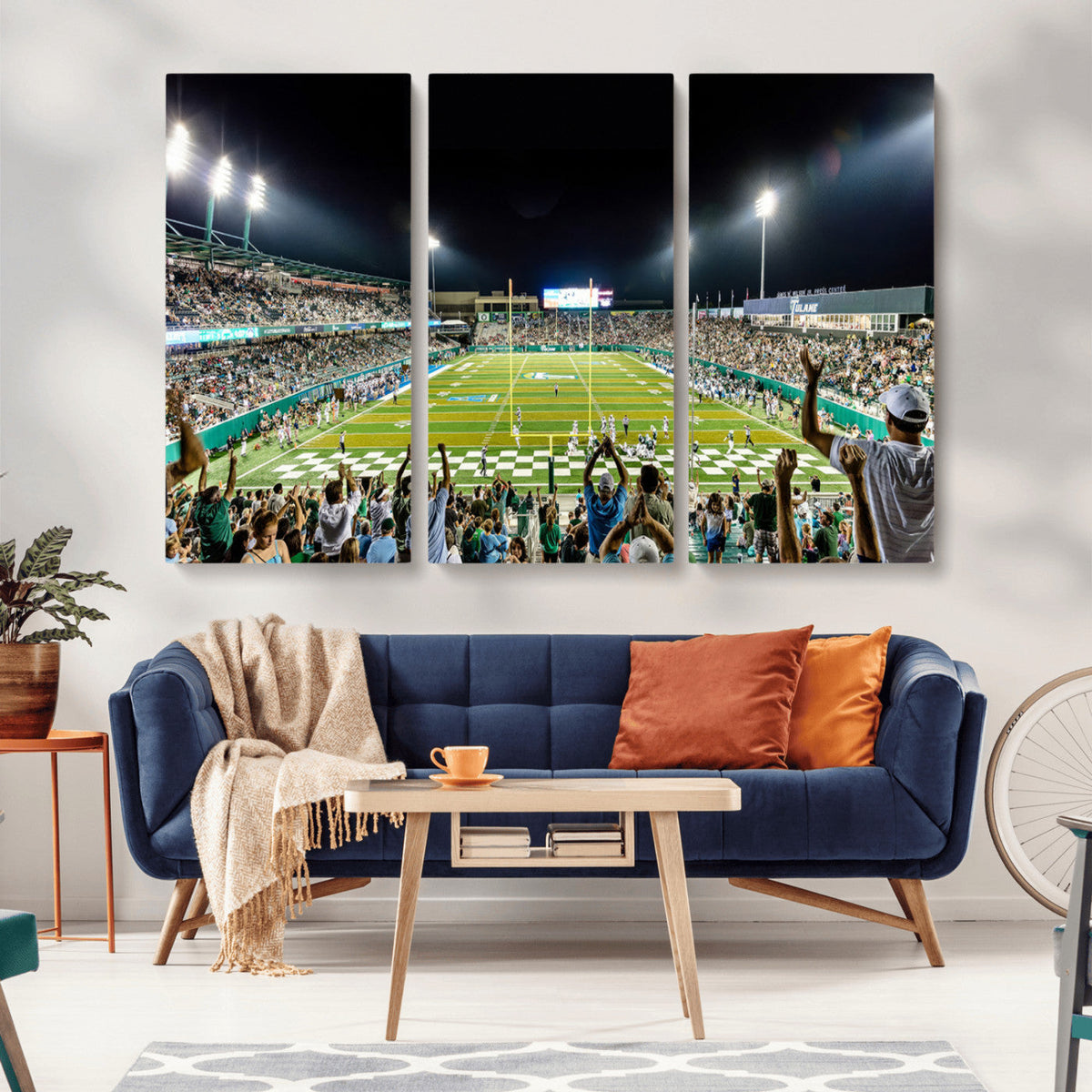 The Tulane University Green Wave Football Team Print - New