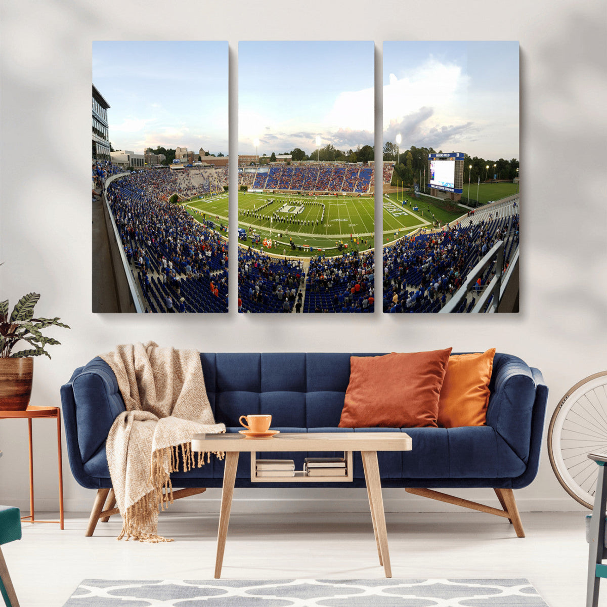 The Duke University Blue Devils Football Team Print - Durham