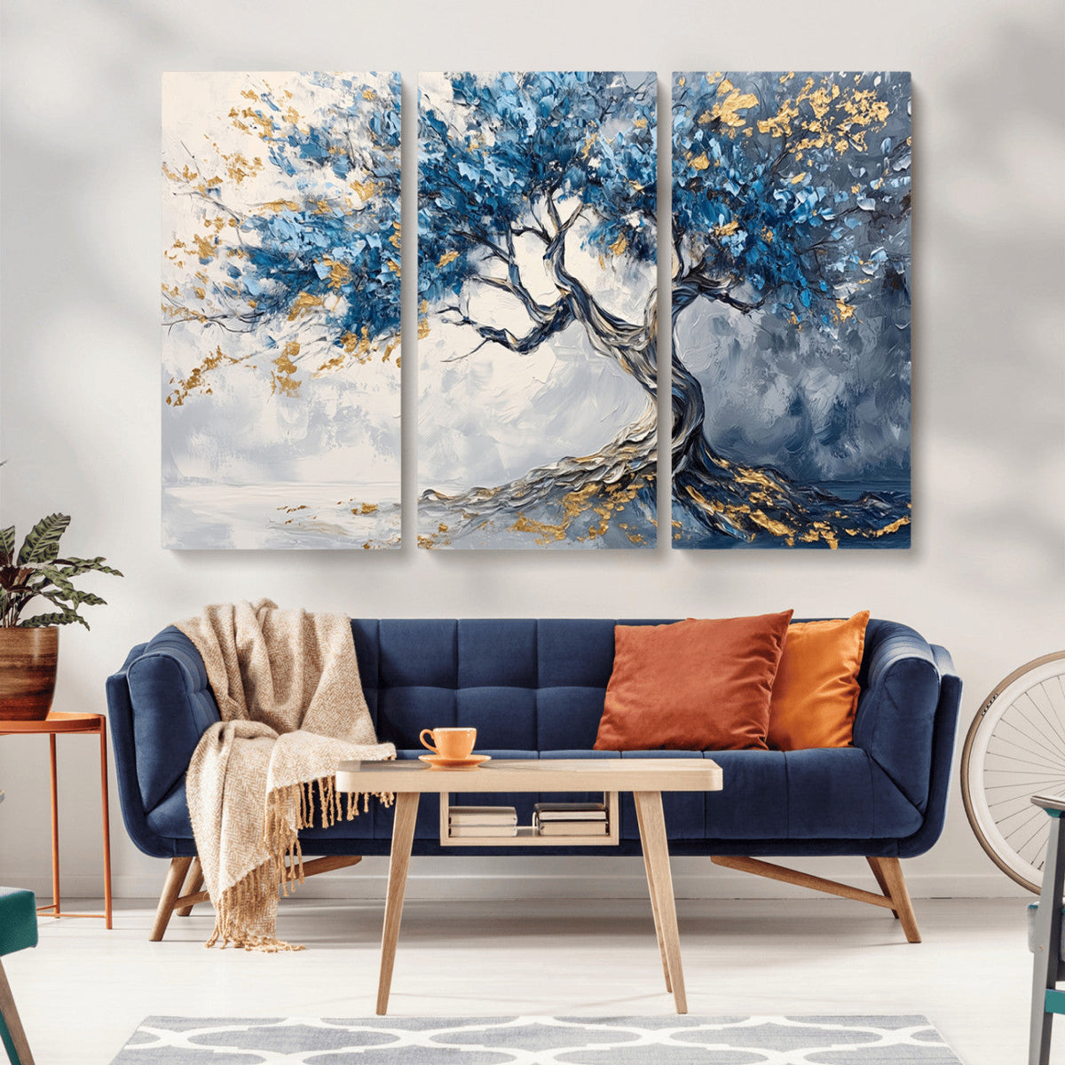 Abstract Tree Painting Canvas Wall Art | Tree of Life