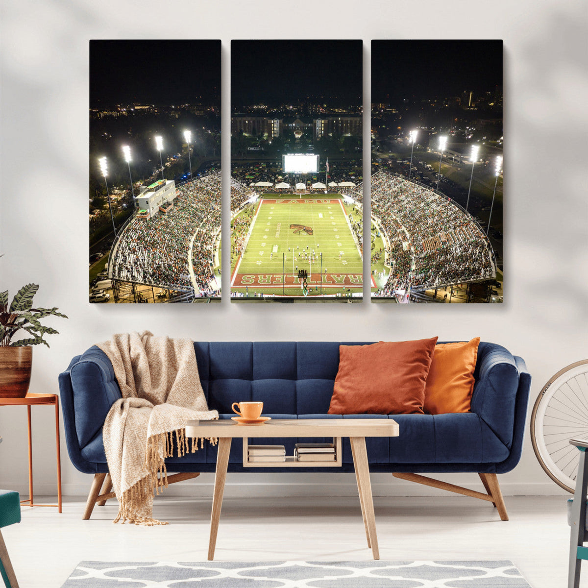 Florida A&M Rattlers Football Team Print - Tallahassee Bragg