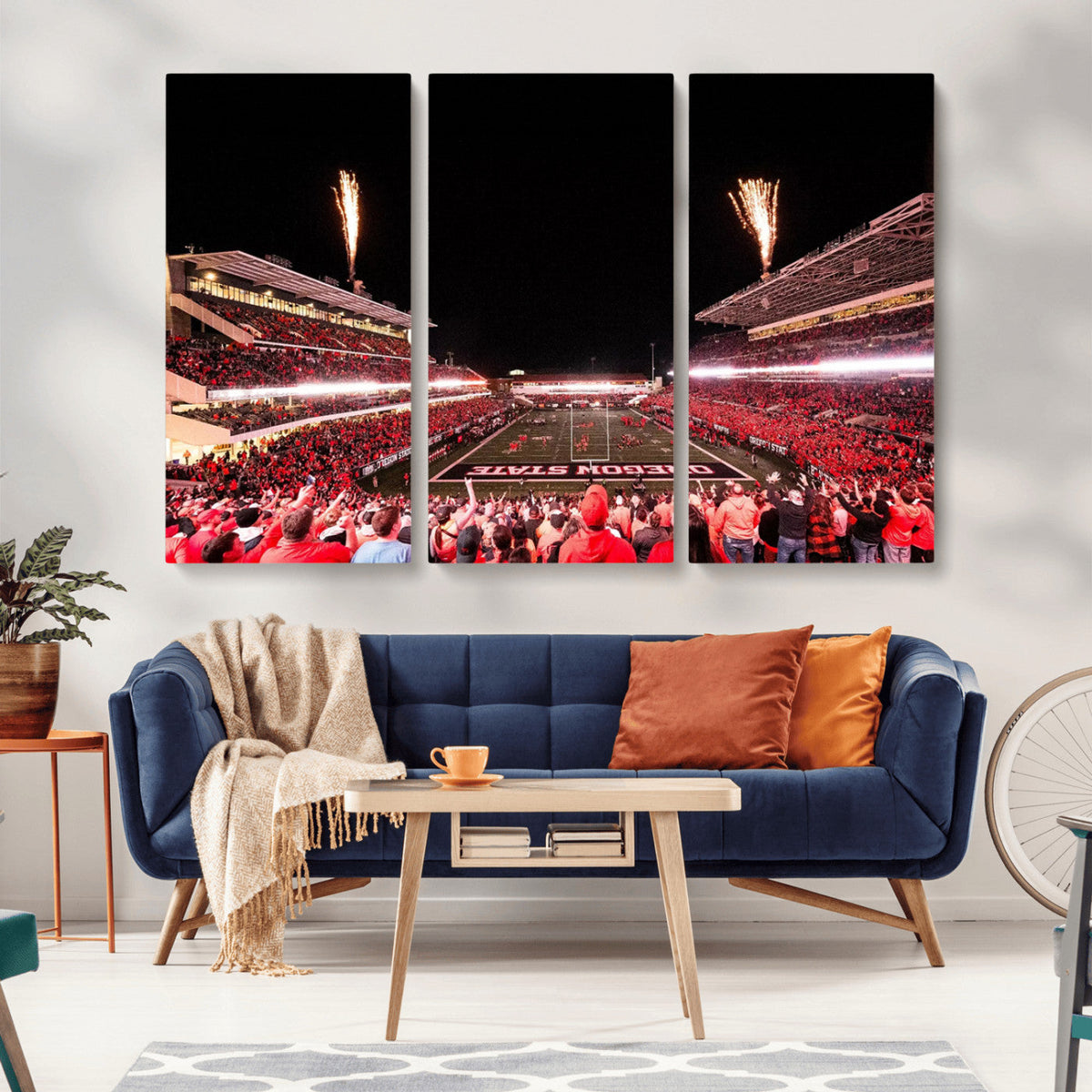 Oregon State Beavers Football Team Print - Corvallis Reser