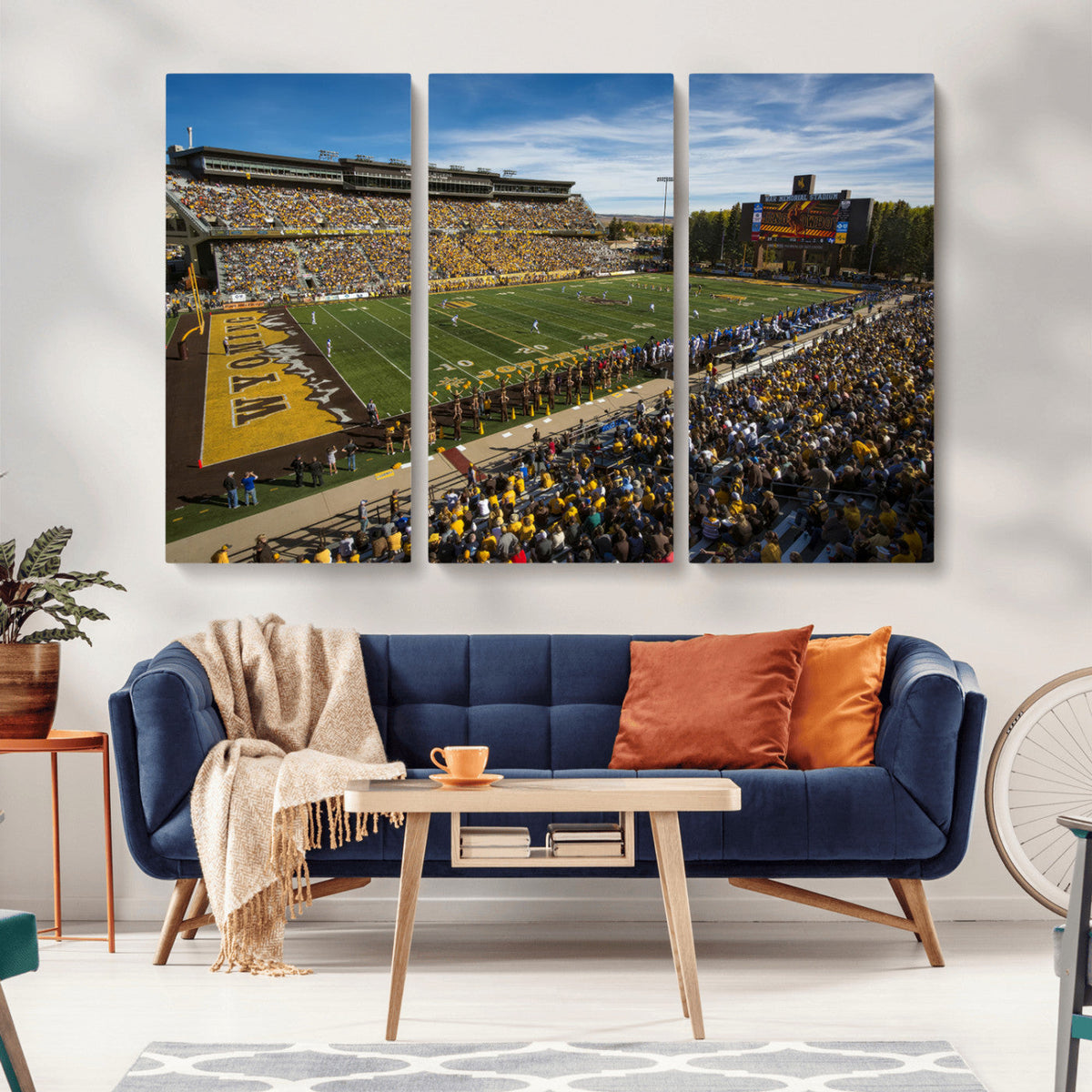 University of Wyoming Cowboys Football Team Print - Laramie