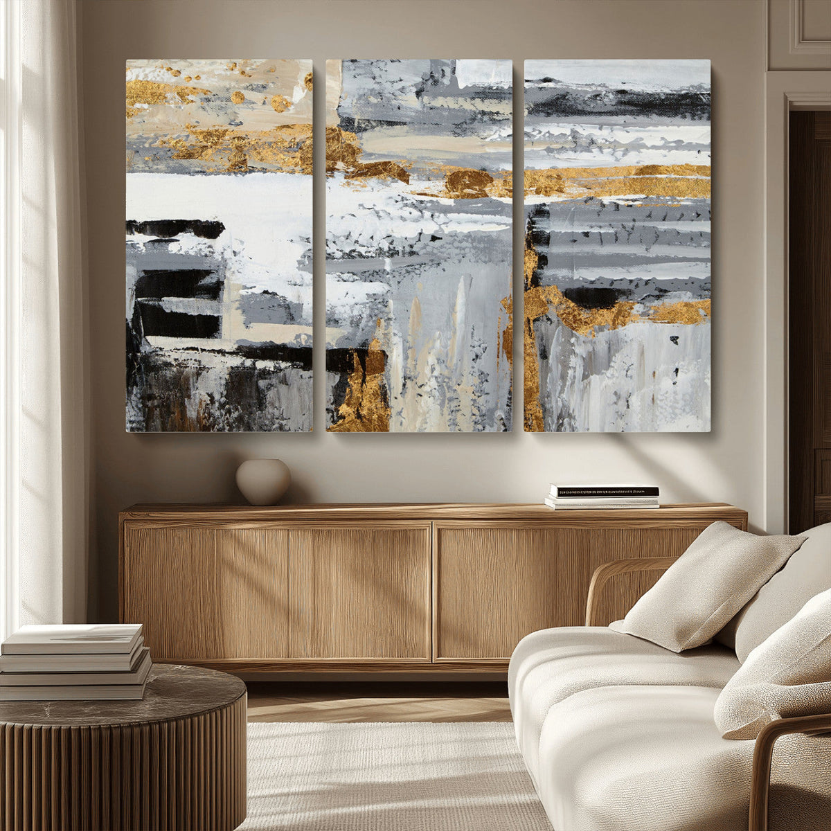 Abstract Painting Canvas Wall Art Print Paint Drip Art Brush