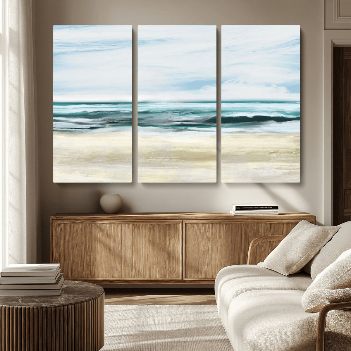 Ocean Abstract Wall Art Canvas Print