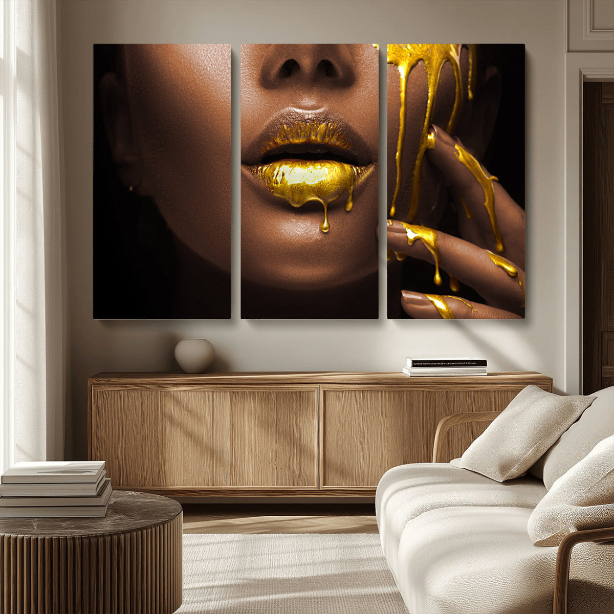 African American Art Black Woman Canvas Print, African Wall