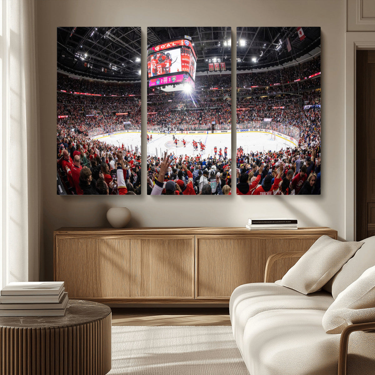 Amerant Bank Arena Wall Art Canvas Print - Basketball Arena