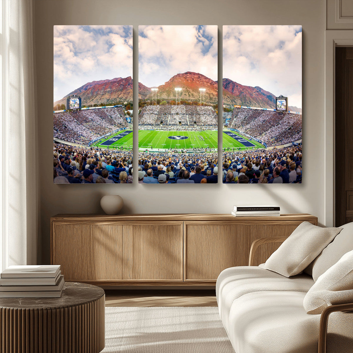 Brigham Young University Cougars Football Team Print - Provo