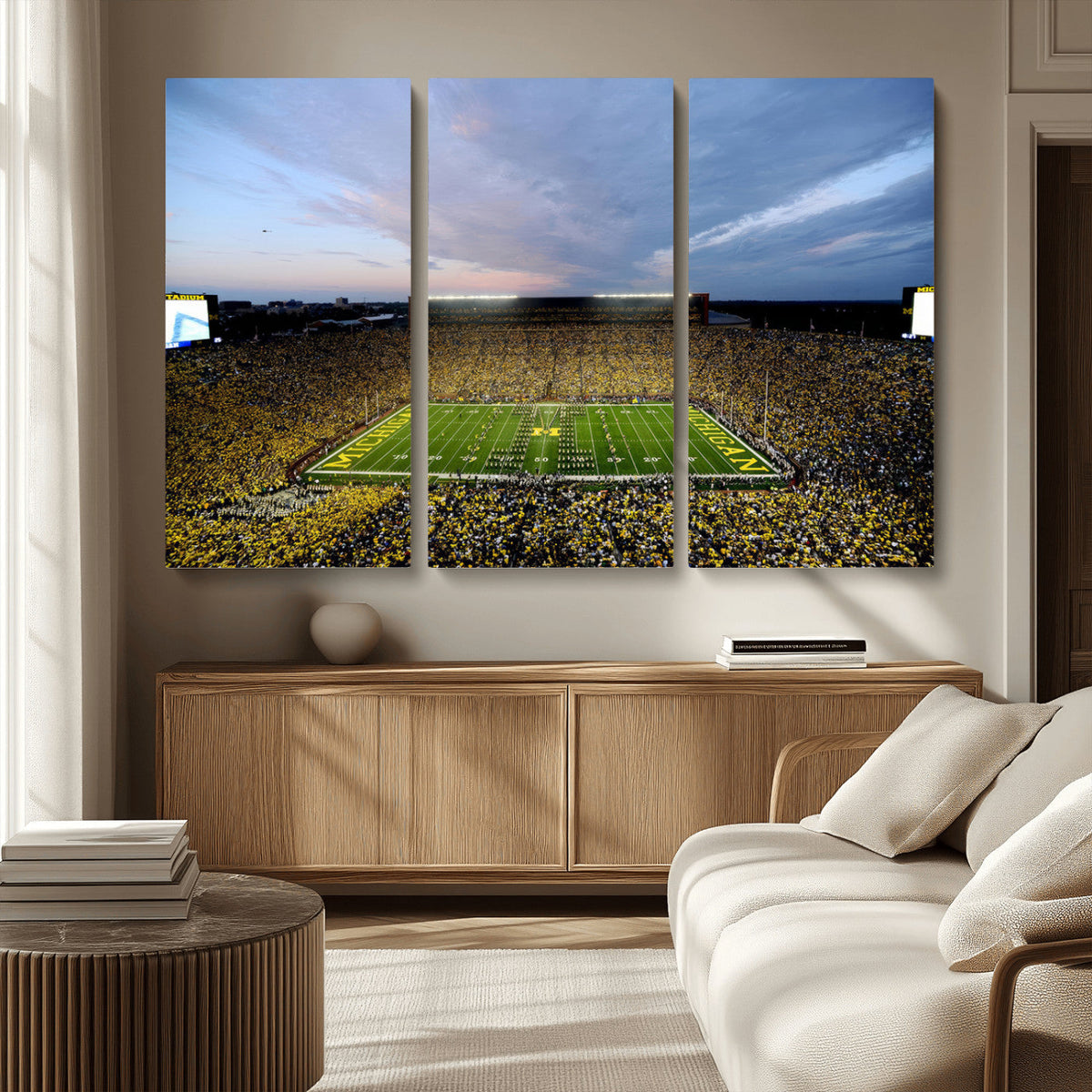 University of Michigan Wolverines Football Team Print - Ann
