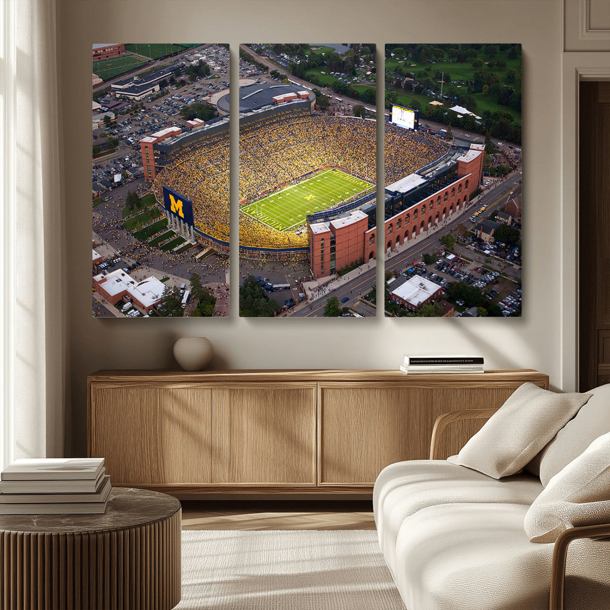 University of Michigan Wolverines Football Team Print - Ann