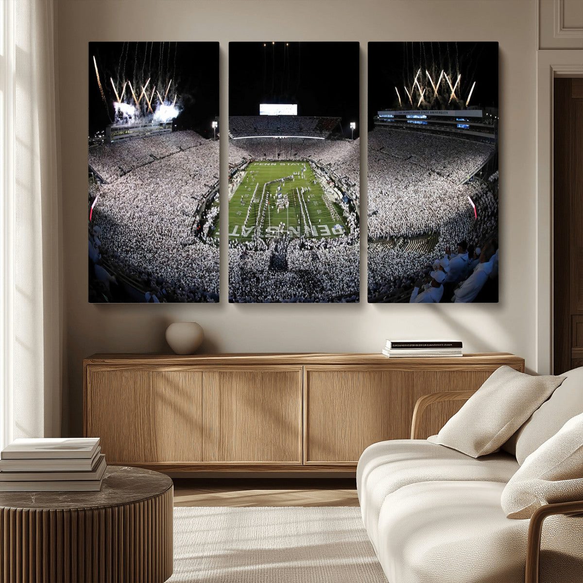 Penn State Beaver Stadium Canvas Wall Art - Nittany Lions