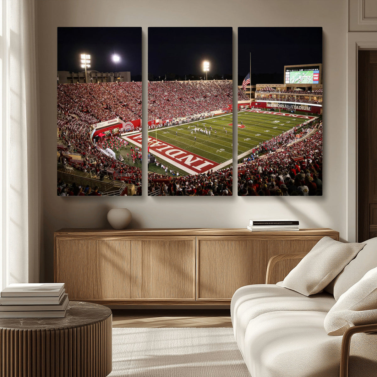 Indiana University Hoosiers Football Team Print Canvas -