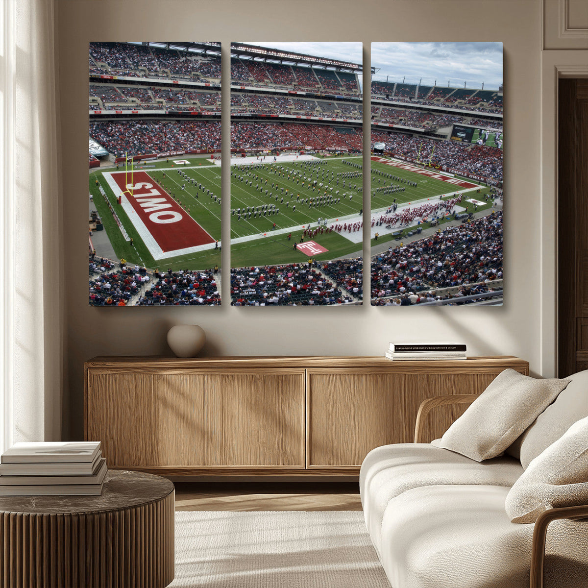 The Temple University Owls Athletics Team Print -