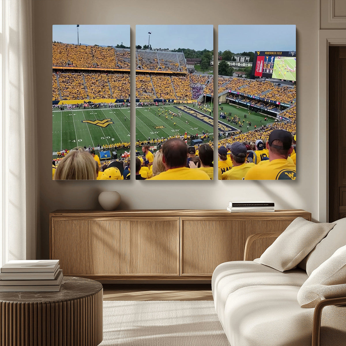 Puskar Stadium Canvas Print Wall Art - Morgantown Print -
