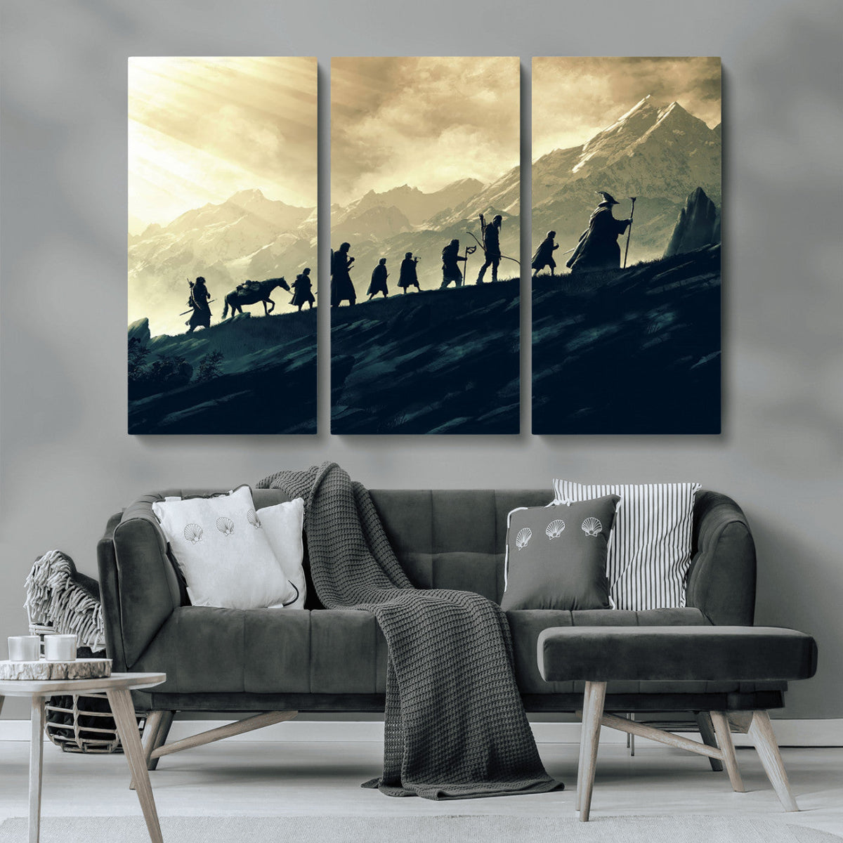 Fellowship Journey Wall Art – Fantasy Adventure Canvas Print