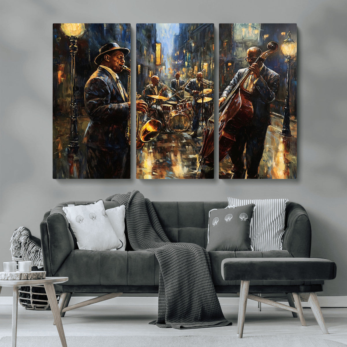 Jazz Canvas Wall Art Print – Abstract African American Music