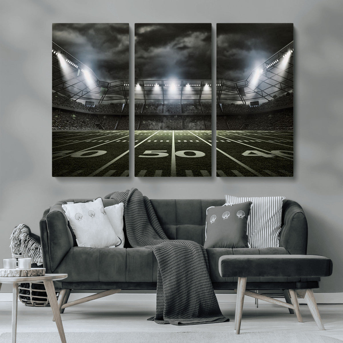 American Football Stadium Wall Art Canvas Print, Stadium