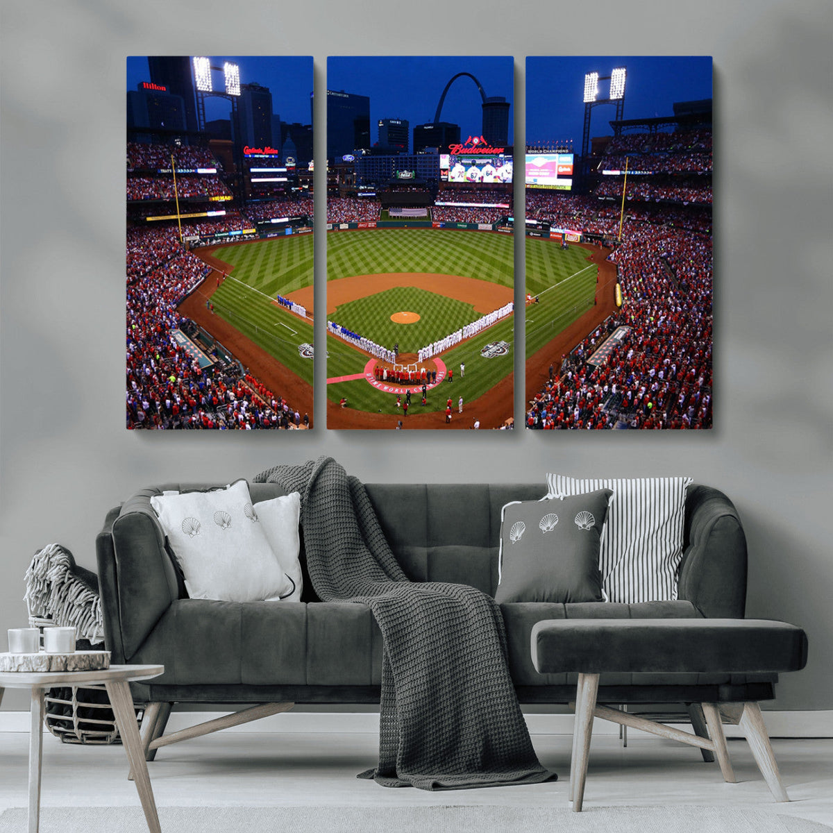 St. Louis Cardinals Baseball Team Print - Busch Stadium Wall