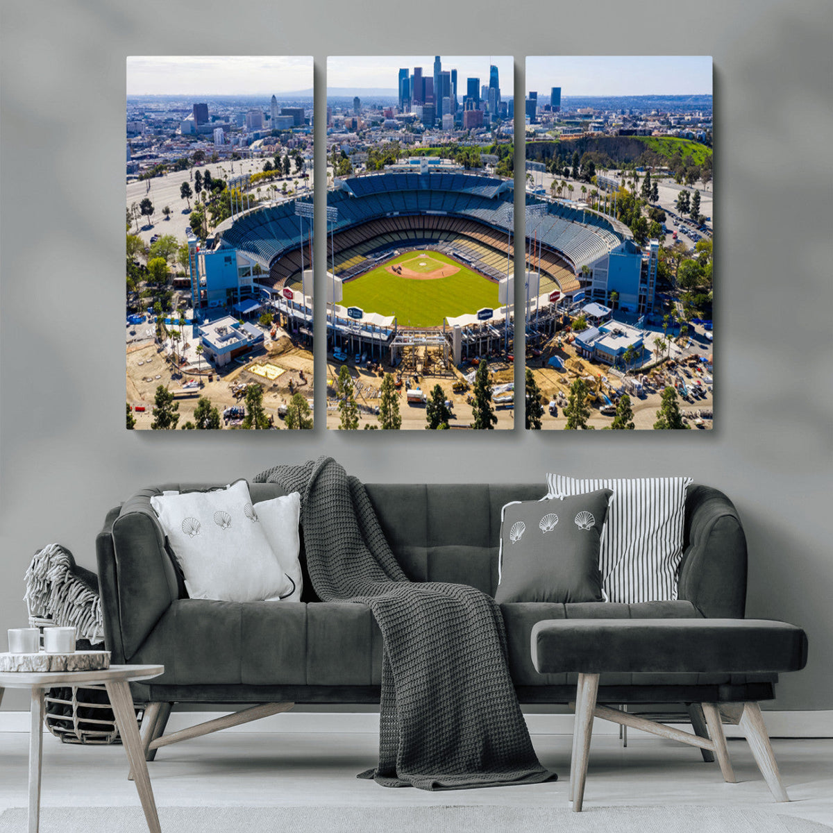 Los Angeles Dodgers Dodger Stadium Wall Art Canvas Print -