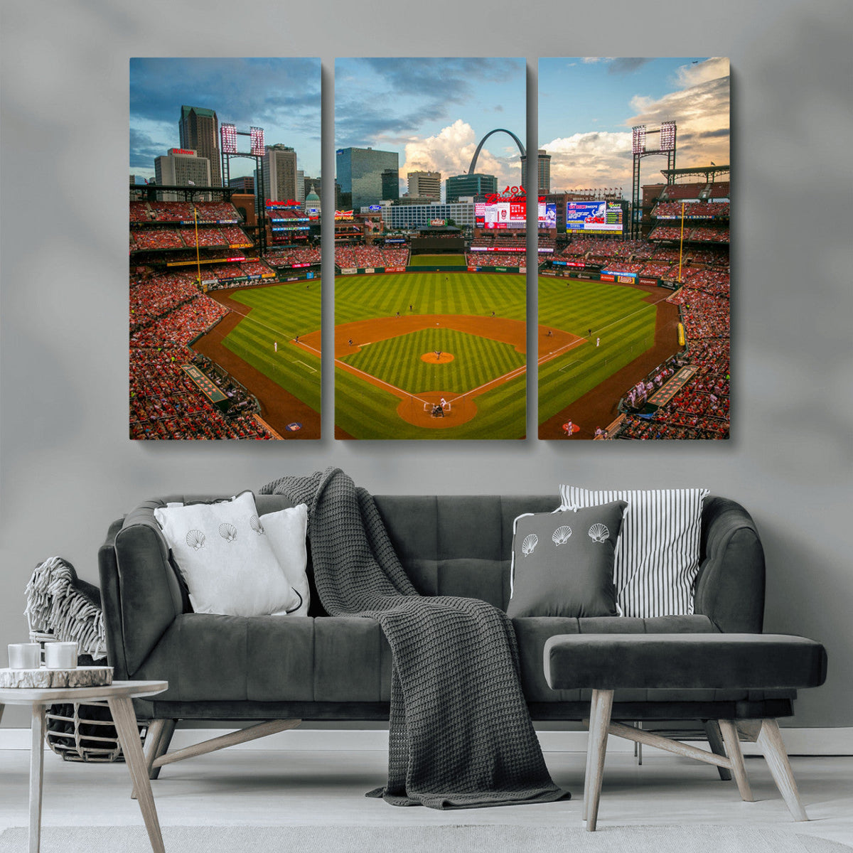St. Louis Cardinals Baseball Team Print - Busch Stadium Wall