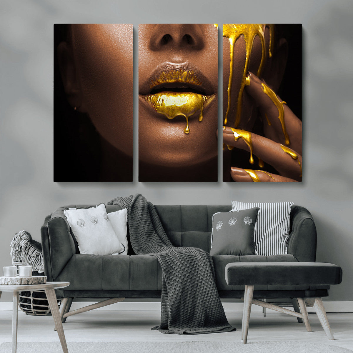 African American Art Black Woman Canvas Print, African Wall