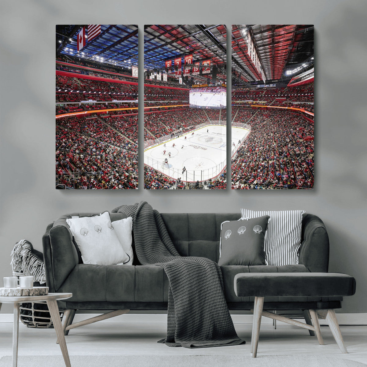 Barton Malow Little Caesars Arena Detroit Wall Art Canvas