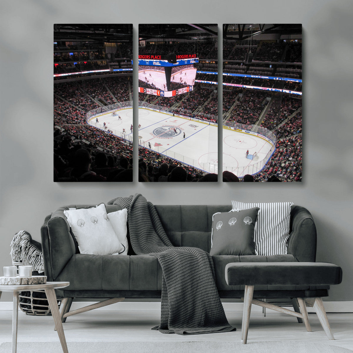 Rogers Place Edmonton Oilers Ice Hockey Stadium Wall Art,