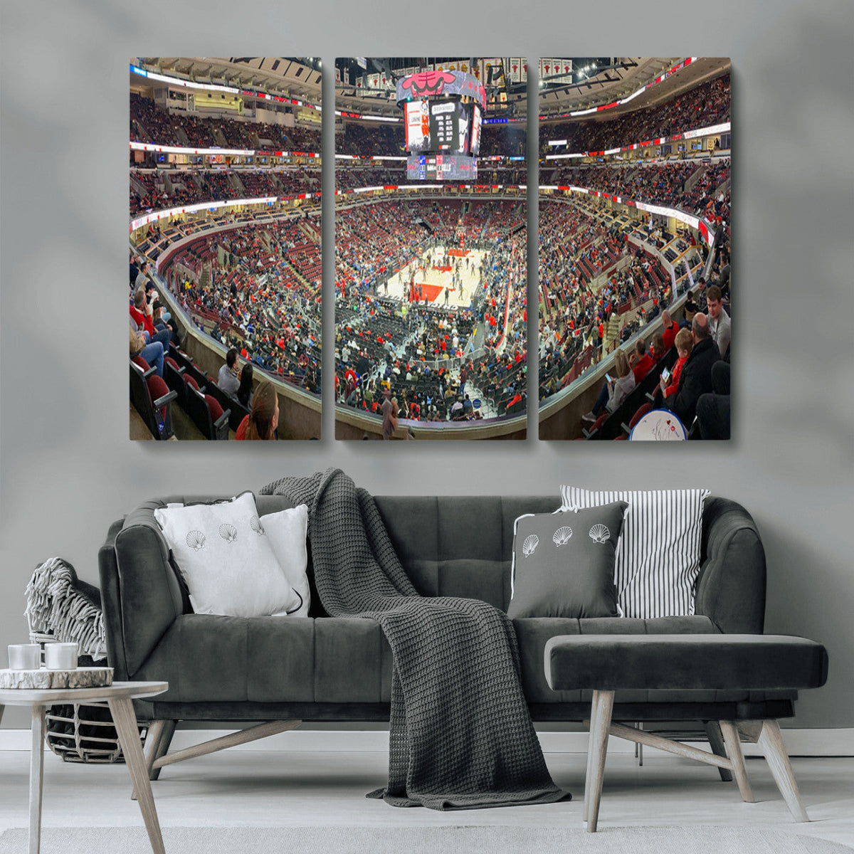 United Center Chicago Bulls Stadium Wall Art Canvas Print
