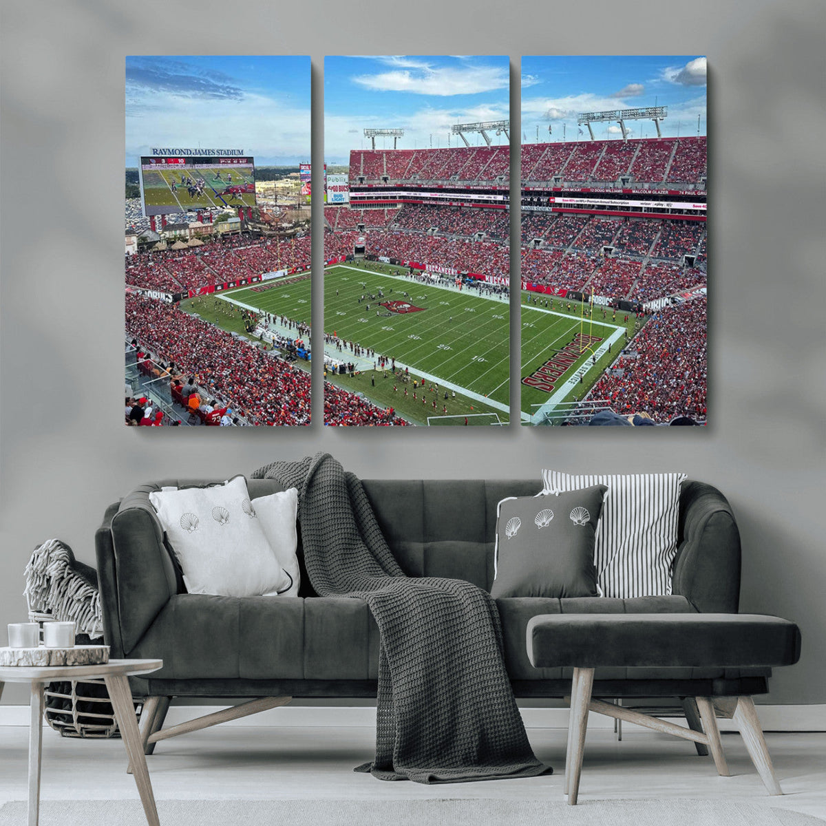 Florida Tampa Raymond James Stadium Wall Art Canvas Print -