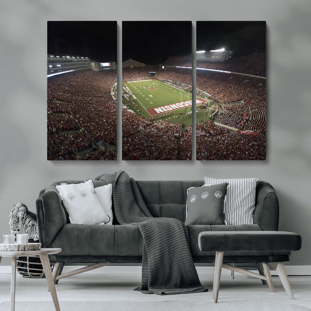 Wisconsin Badgers Football Team Print - Madison Camp Randall