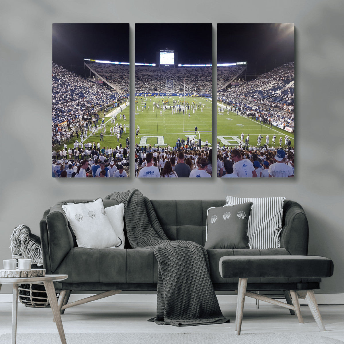 Brigham Young University Cougars Football Print Canvas -