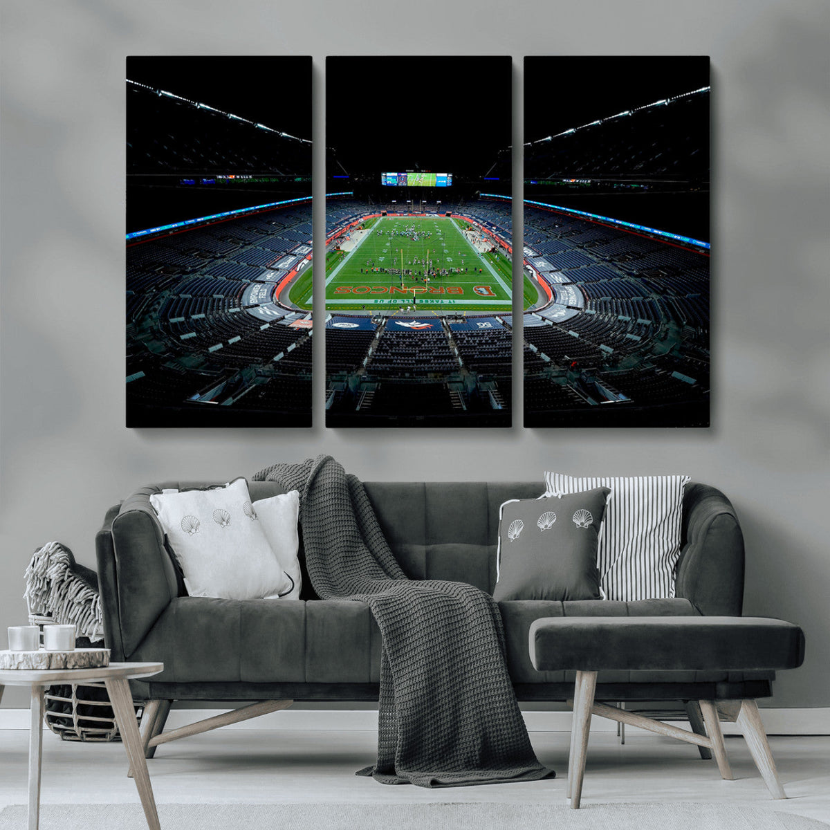 Denver Broncos Football Team Print Canvas- Denver Empower