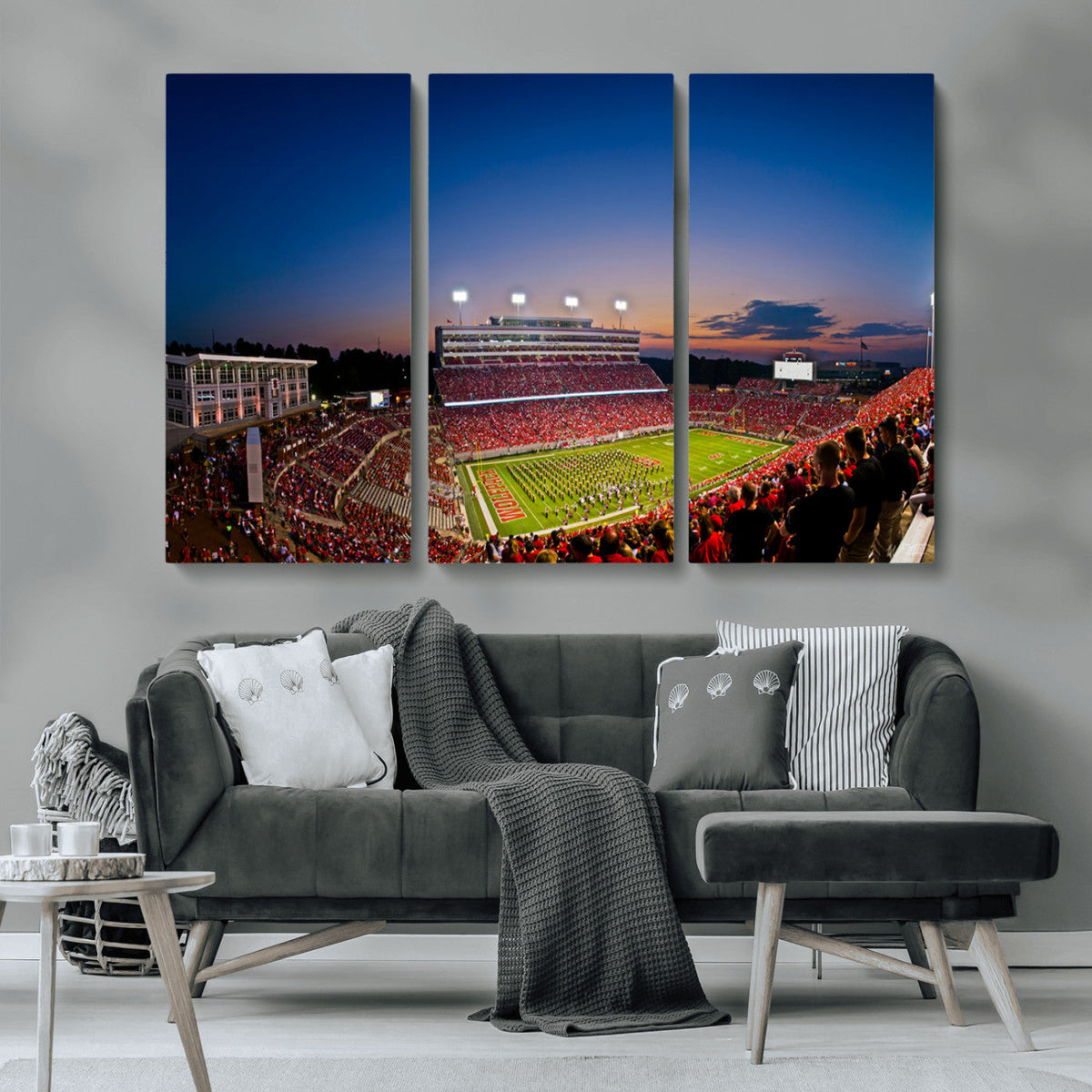 Wolfpack Football Team Wall Art Print - Raleigh