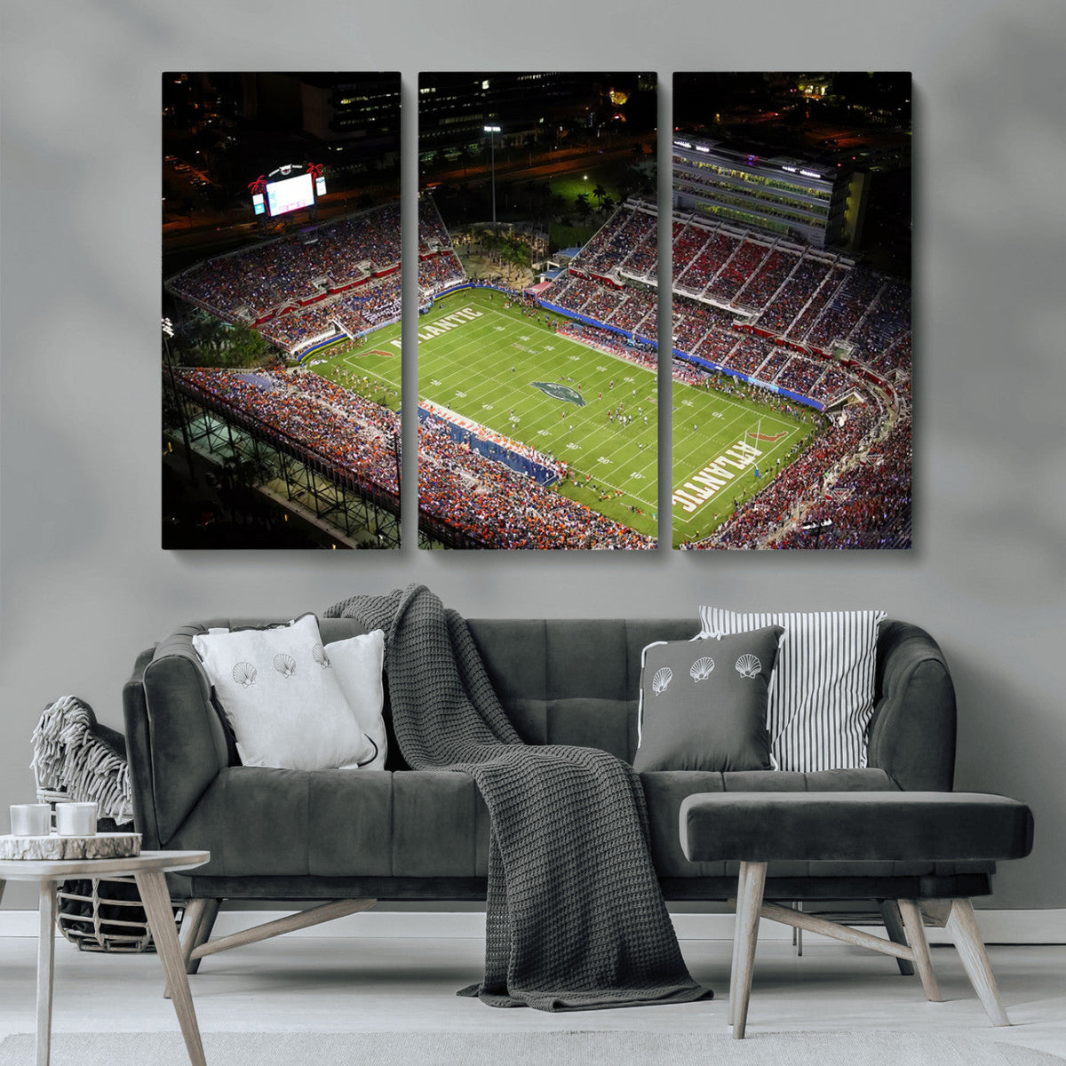 Florida Atlantic University Owls Canvas Print, Football Team
