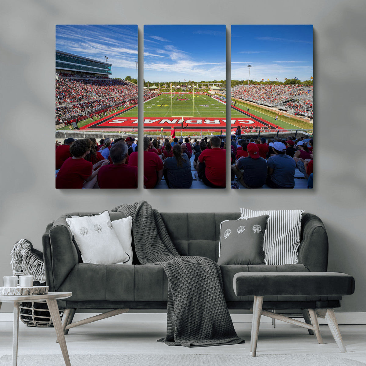Ball State Cardinals Football Team Print - Muncie Scheumann