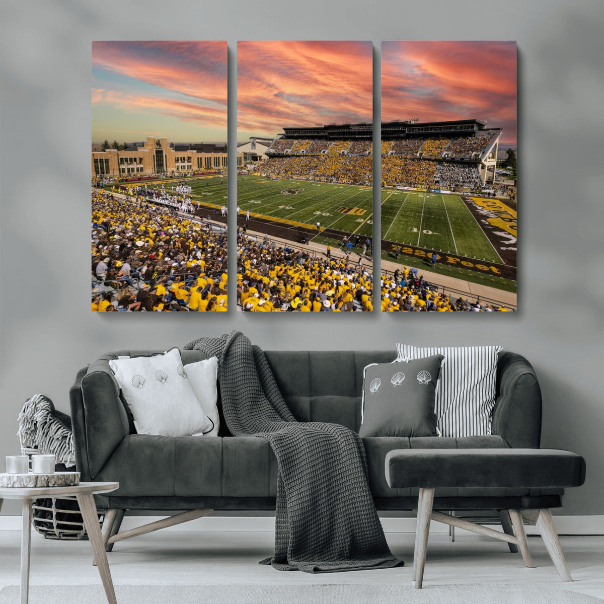 University of Wyoming Cowboys Football Team Print - Laramie