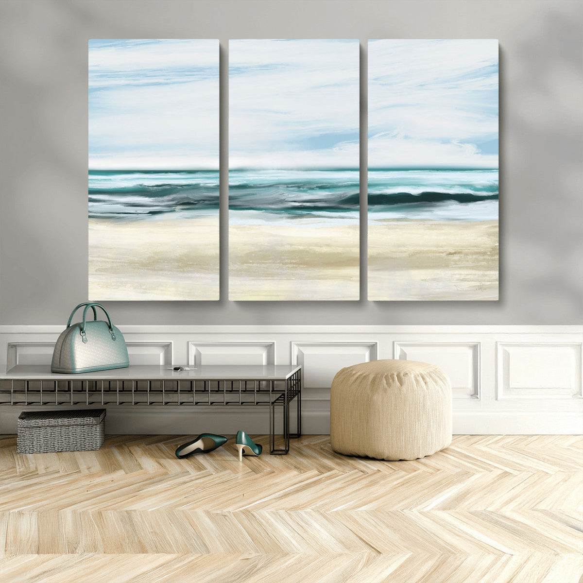 Ocean Abstract Wall Art Canvas Print