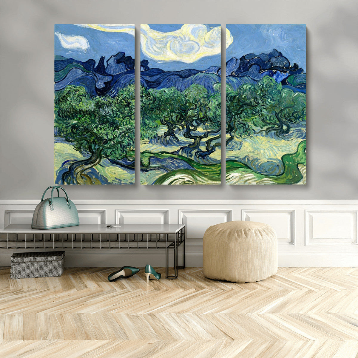 Olive Trees Van Gogh Wall Art Canvas Print