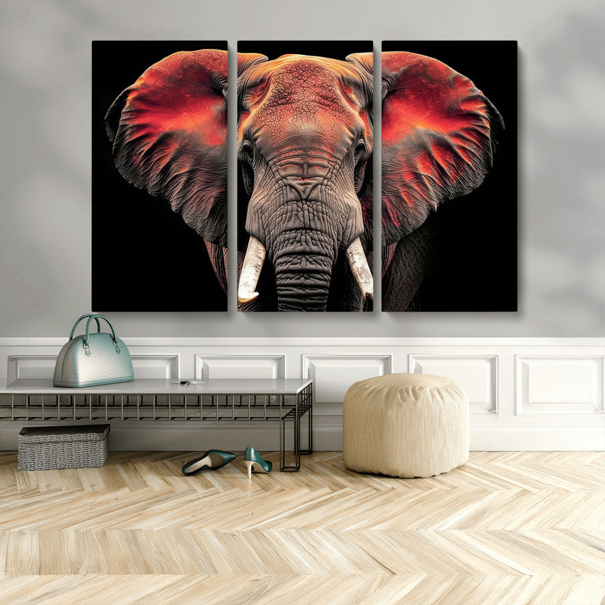 Elephant Wall Art Canvas Print