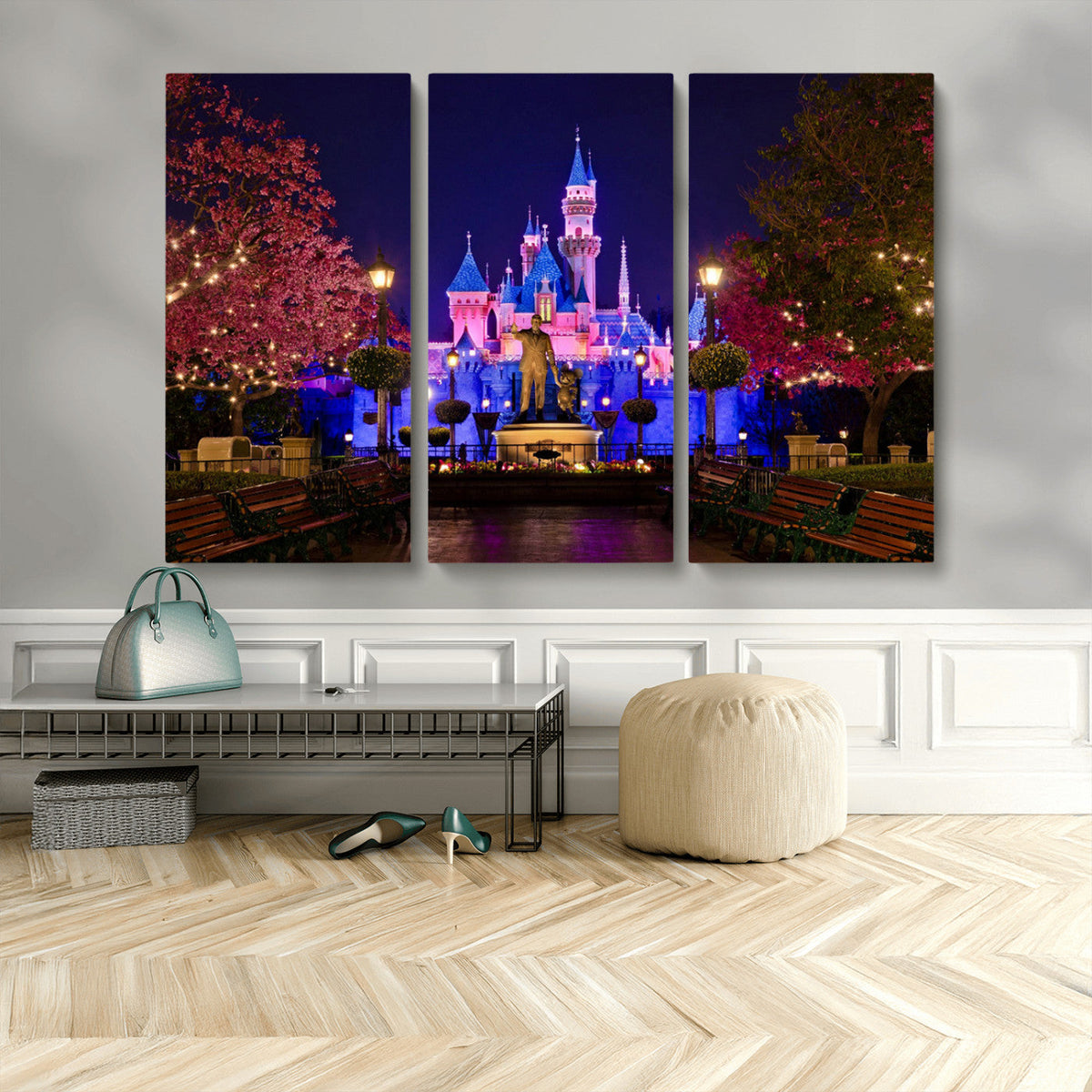 Castle Large Wall Art Disney Magic Kingdom Kids Room Decor -