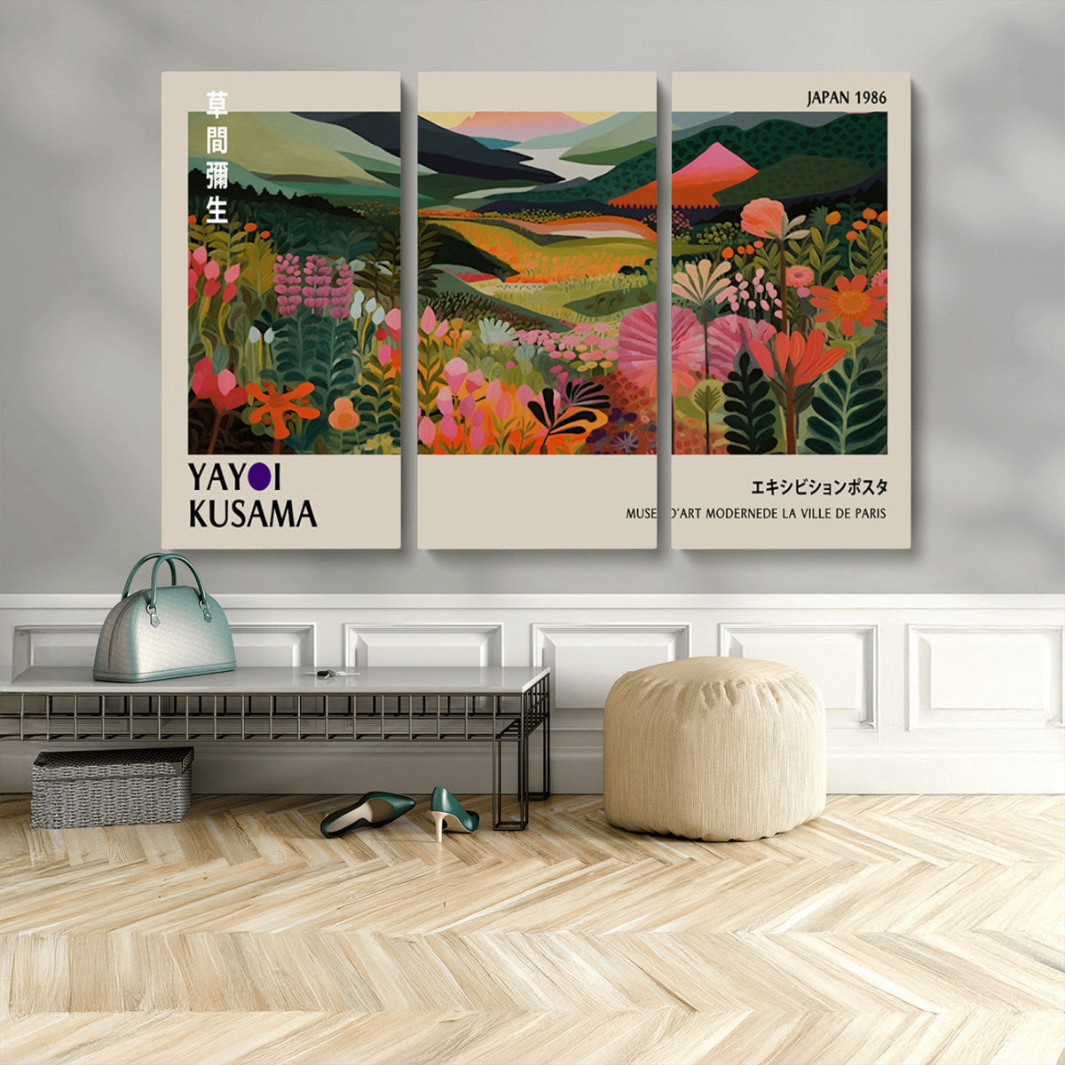 Yayoi Kusama Japan 1986 Wall Art Canvas Print – Vibrant